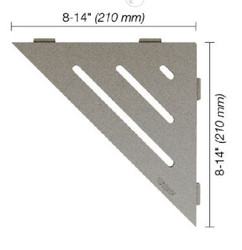 Schluter Shelf-E Triangular Wave Stone Grey SES1 D10 TSSG